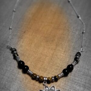 Collier "Mandala Protecteur" - Pierres Naturelles & Argent